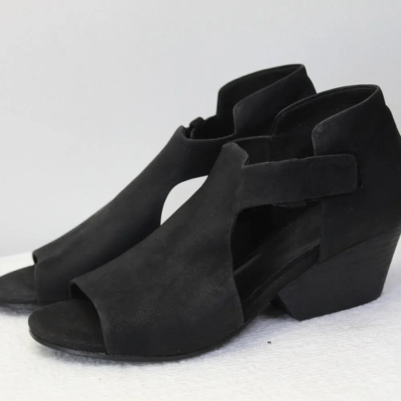 Eileen Fisher brushed leather black sandals size 9 - Picture 12 of 15